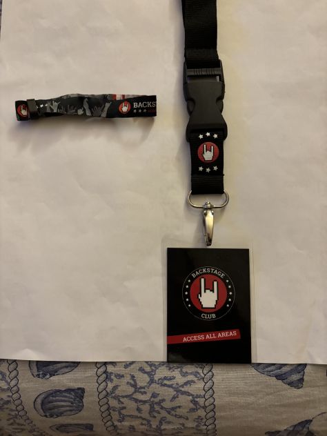 PORTA BADGE/PORTA CHIAVI E BADGE E BRACCIALETTO NUOVI UNISEX BACKSTAGE E.M.P. CL - Foto 6