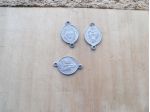 3 PICCOLE MEDAGLIE CUORE DI GESU' E MATER DOLOROSA N° 2 -
