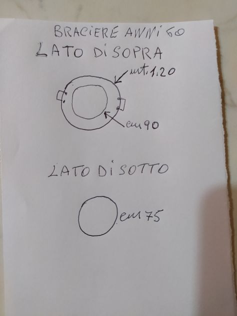 Braciere in rame e ottone anni 60 - Foto 3