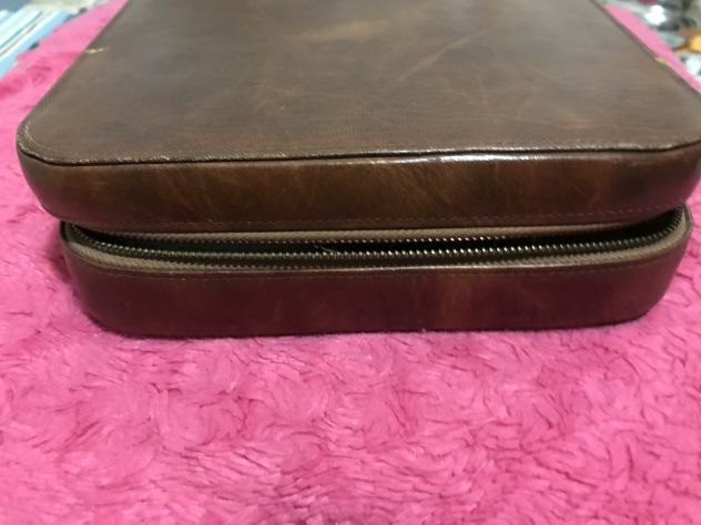 Beauty case in pelle vintage - Foto 5