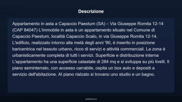 Immobile in asta di 284 m², box auto in vendita a Capaccio Paestum - Foto 5