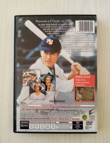 DVD El  Mejor-Robert Redford - Barry Levinson Estudio: Sony Pictures Home, 2001 - Foto 2