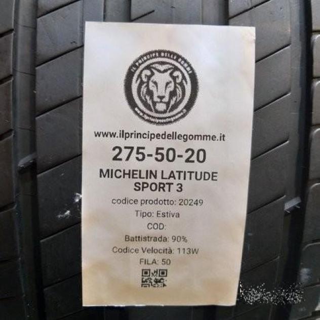 4 gomme 275 50 20 michelin a20249 - Foto 2