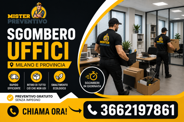 Sgombero Uffici zona Corso Sempione