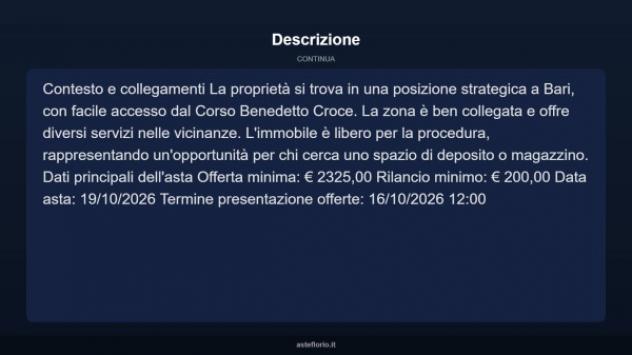 Immobile in asta di 14 m² in vendita a Bari - Foto 8