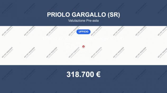 Immobile in asta di 33 m² con più di 5 locali in vendita a Priolo Gargallo