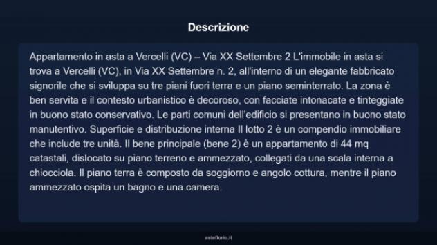 Immobile in asta di 44 m² in vendita a Vercelli - Foto 8