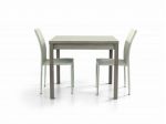 TAVOLO IN LEGNO GRIGIO ROVERE 90X90 APERTURA A LIBRO