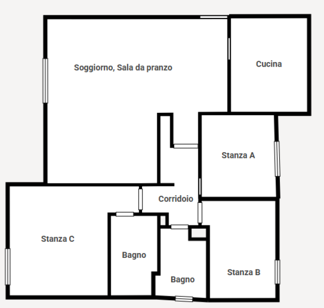 Stanza - Venezia . Rif.: ME-107 B . - Foto 14