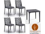 Set Sedie e Tavoli Lucca Per Arredamento Bar Ristorante Pizzeria Esterno