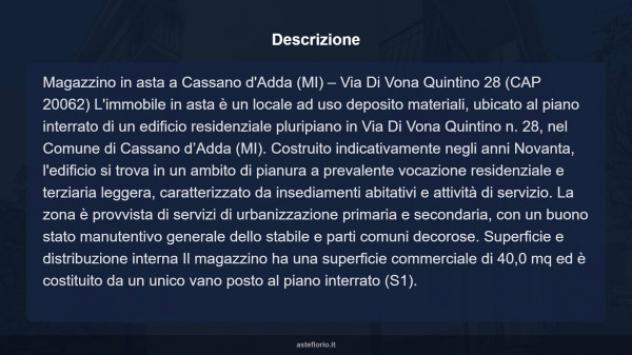 Immobile in asta di 40 m² in vendita a Cassano d'Adda - Foto 6