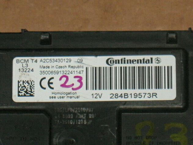 a2c53430129 ECU body renault captur uch bcm t4 l3 a2c53430129 284b19573r - Foto 2