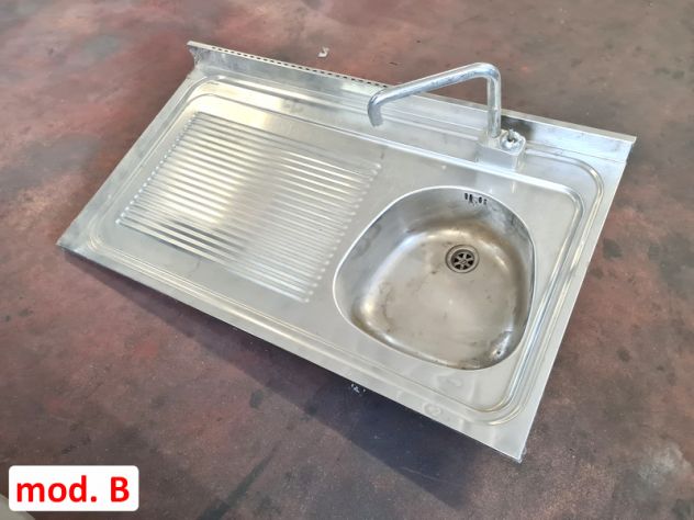 2 lavelli inox una vasca a incasso usati - Foto 6
