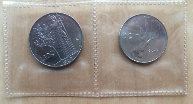 MONETA DA 50-100 LIRE IN FDC ASSOLUTO DEL 1969 DELLA REPUBBLICA ITALIANA-