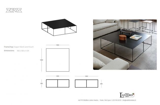 tavolino quadrato IRONY design ZEUS - Foto 2