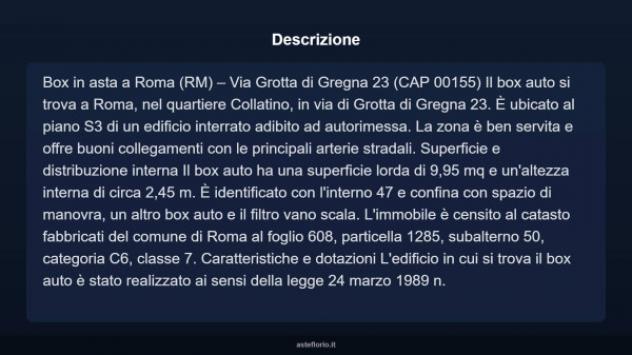 Immobile in asta di 9 m² in vendita a Roma - Foto 3