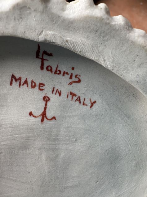 Luigi Fabris – dama in porcellana con pizzo e fiori, firmata - Foto 2