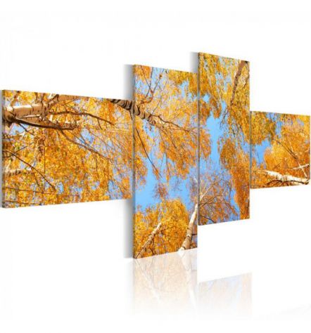 Quadro Alberi Gialli 100x45 E 200x90 ARREDALACASA