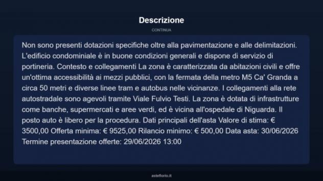 Immobile in asta di 10 m² in vendita a Milano - Foto 6