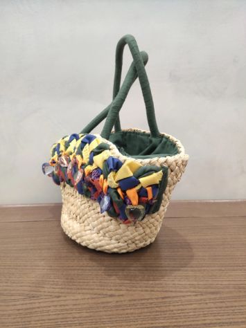 Borsa CARPISA in paglia con taschino interno - Foto 3