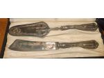 2 COPPIE POSATE PER DOLCE IN ARGENTO