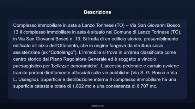 Immobile in asta di 1802 m² in vendita a Lanzo Torinese - Foto 3