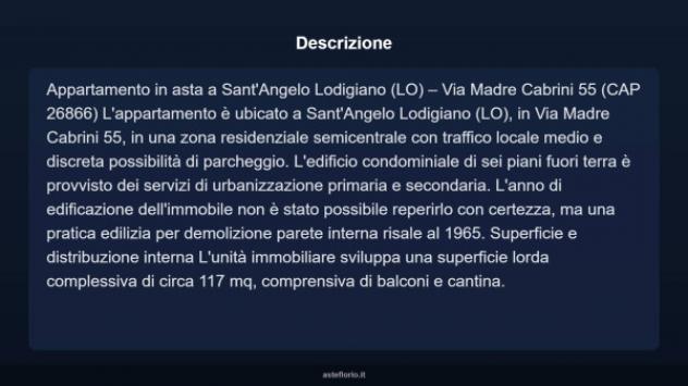 Immobile in asta di 117 m² con più di 5 locali e box auto in vendita a Sant'Angelo Lodigiano - Foto 3