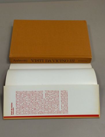 VISTI DA VICINO. TERZA SERIE ANDREOTTI GIULIO 1°ED.RIZZOLI 1985 PERFETTO - Foto 4