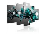 Quadro Sfere Bianche - Verde - 100x50 E 200x100 ARREDALACASA