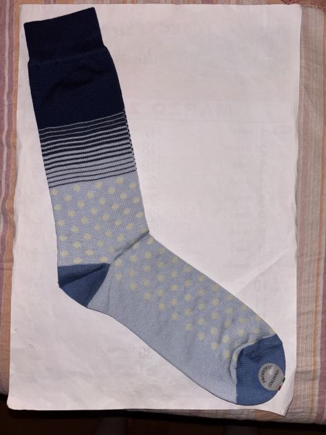 1 PAIO CALZE NUOVE MAI USATE UOMO FIRMATE ORIGINALI ALLEN EDMONDS MADE IN ITALY - Foto 7