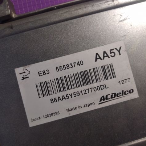 CENTRALINA MOTORE OPEL55583740 AA5Y ACDELCO E83 12636386 ECU OPEL CORSA D 1.2 B - Foto 6