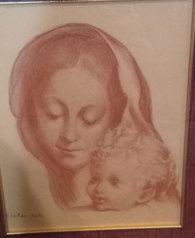 QUADRO CON CORNICE DI ANTIQUARIATO FIRMATO - Foto 3