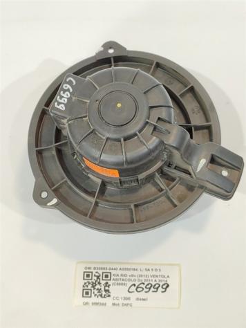 VENTOLA ABITACOLO KIA Rio 4° Serie B30883-0440 A0550184 D4FC diesel 1396 (11) - Foto 4