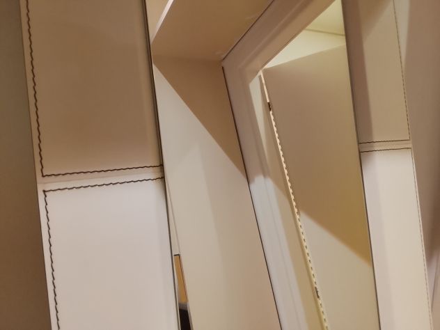 SPECCHIO CATTELAN IN PELLE BEIGE - Foto 4