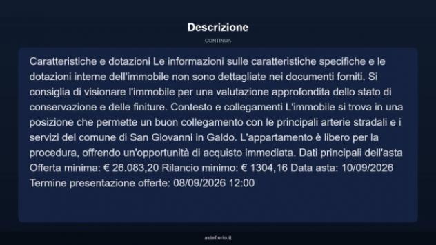 Immobile in asta di 56 m² in vendita a San Giovanni in Galdo - Foto 6