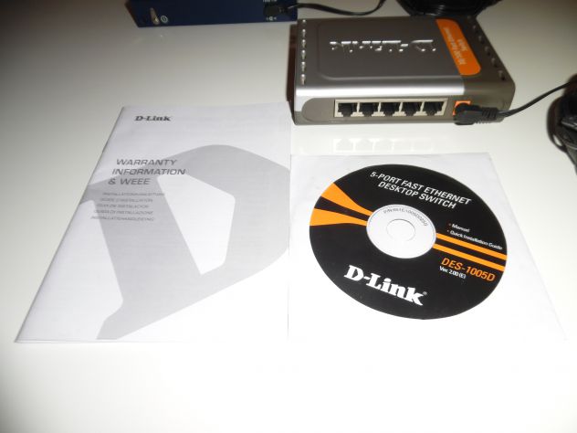 4 SWITCH DIVERSI DA 4,5,8 PORTE,MARCHE EDIMAX,D-LINK,NETGEAR,D-LINK HA IL CD IST - Foto 5