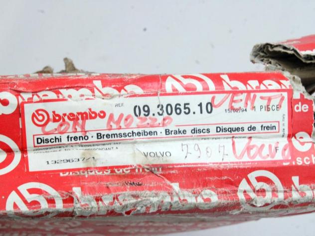 1330835 DISCO FRENO ANTERIORE BREMBO VOLVO 760 2.4 D 82KW (1982) RICAMBIO USATO 09306510 - Foto 6