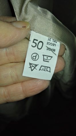 Completo giacca pantaloni marrone chiaro pura lana vergine - Foto 3