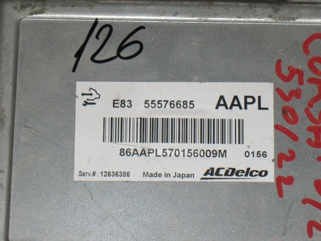 55576685 ECU CENTRALINA MOTORE OPEL CORSA E83 55576685 AAPL 12636386 - Foto 2