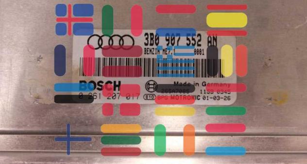 0261207017 3B0907552AN Audi A6 2.4 centralina motore Bosch - Foto 2