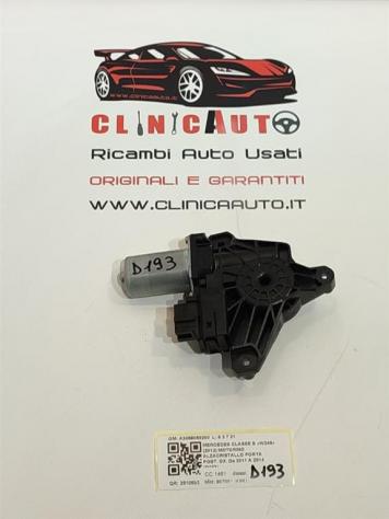 MOTORINO ALZAVETRO POSTERIORE DESTRA MERCEDES Classe B W246 2° Serie A2469063200 607951 (K9K) (12)