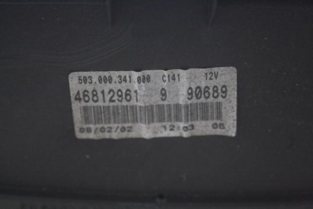 46812961 QUADRO STRUMENTI CONTACHILOMETRI FIAT PUNTO 1.2 B 59KW 5M 5P (2002) RICAMBIO USATO - Foto 5