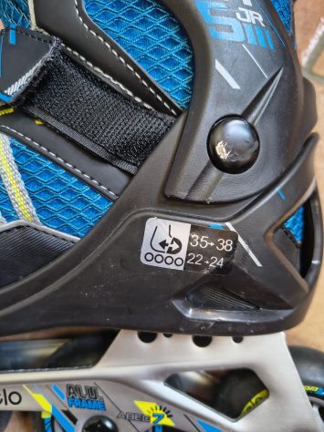 Pattini in linea Oxelo Fit 5 Junior Taglia 35/38 - Foto 5