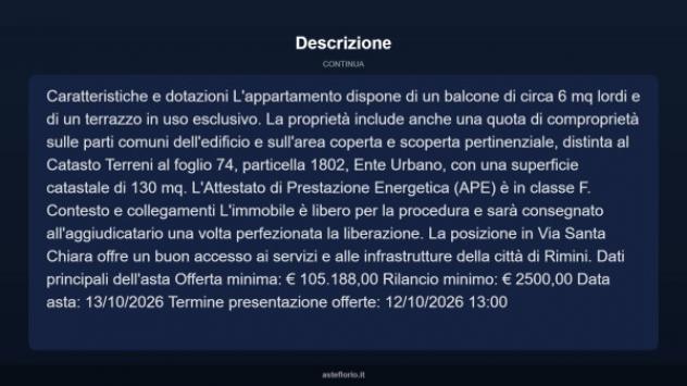 Immobile in asta di 97 m² con più di 5 locali in vendita a Rimini - Foto 5