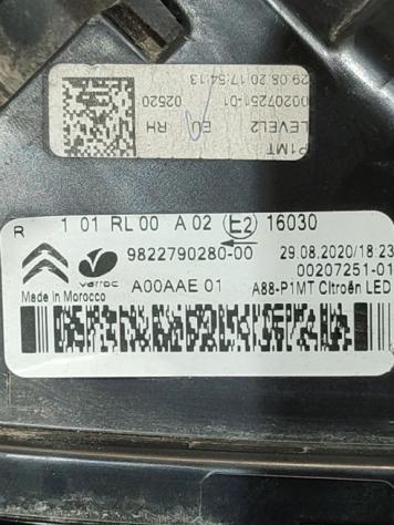 LUCE DIURNA ANT DX CITROEN C3 AirCross 9822790280 LED YH01 (17) - Foto 3