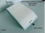 Porta floppy disk da 3" (vintage) come nuovo,80 slot, con chiave