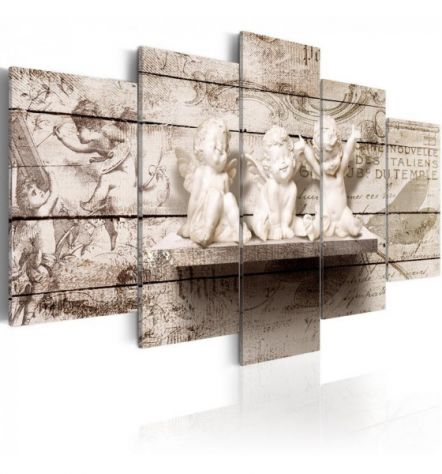 Quadro Con Tre Angeli Cm. 100x50 E 200x100 - ARREDALACASA