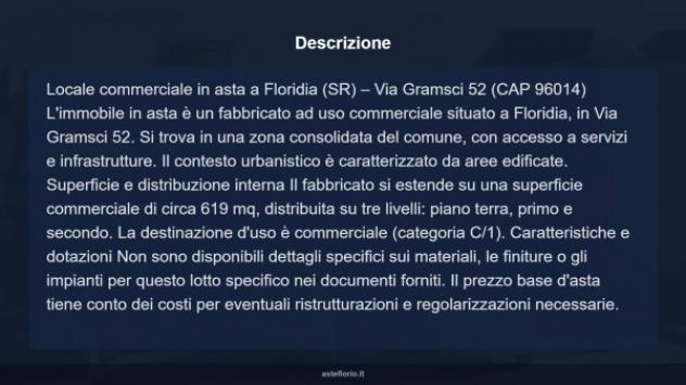Immobile in asta di 619 m² in vendita a Floridia - Foto 9