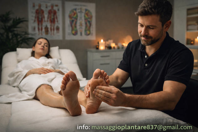 Massaggio piedi e gambe.