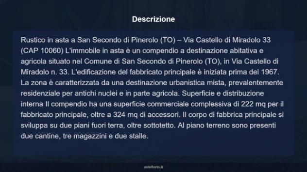 Immobile in asta di 222 m² con più di 5 locali in vendita a San Secondo di Pinerolo - Foto 6